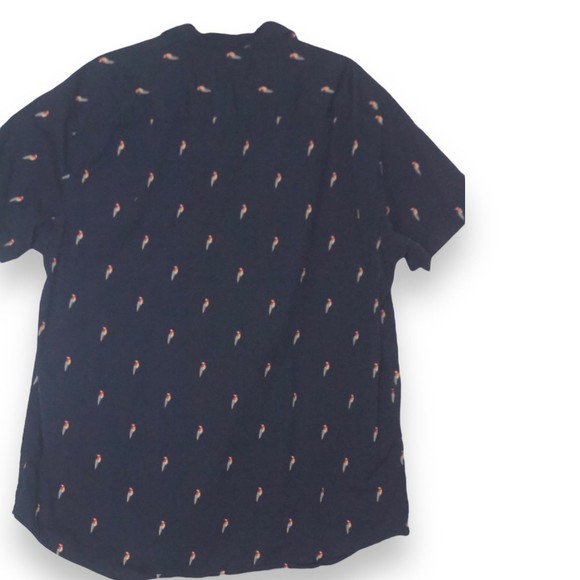 George Parrot Print Button Shirt 2XL - Picture 2 of 4